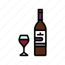 merlot, red, wine, glass, alcohol, bottle