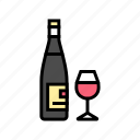 zinfandel, red, wine, glass, alcohol, bottle