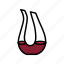 decanter, bar, wine, glass, red, drink 
