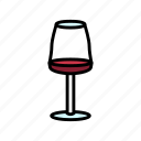 red, wine, glass, drink, alcohol, cup