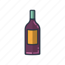 bottle, dinner, drinking, glasses, restaurant, vinery, wine