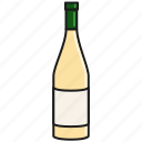 bottle, celebration, chardonnay, drink, party, white, wine