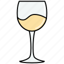 chardonnay, dinner, drink, glass, party, white, wine