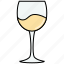 chardonnay, dinner, drink, glass, party, white, wine 