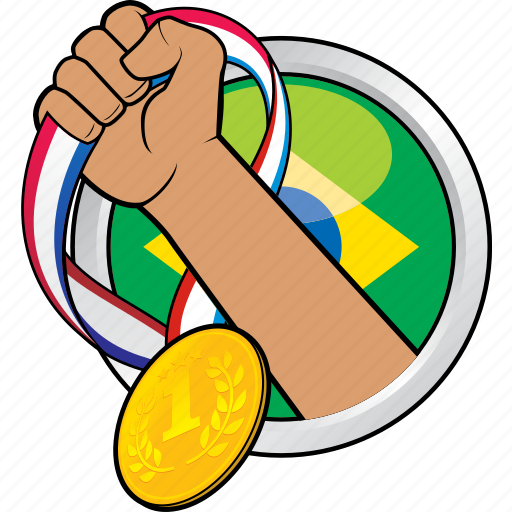 Brazil, compeition, medal, sport, sport event icon - Download on Iconfinder