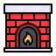 chimney, decoration, fire, fireplace, winter 