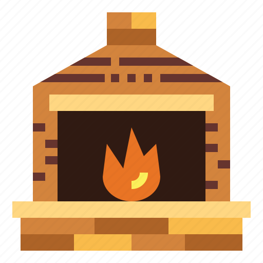 Chimney, fireplace, living, room, warm icon - Download on Iconfinder