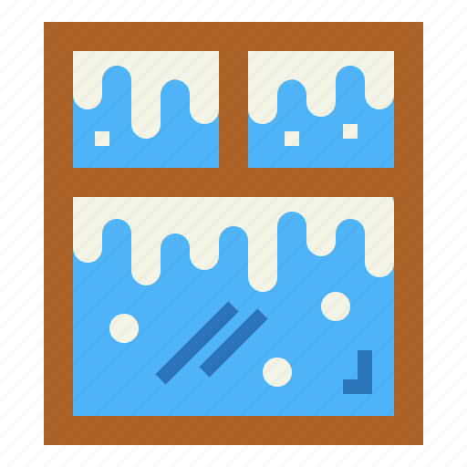 Decoration, furniture, snow, window icon - Download on Iconfinder