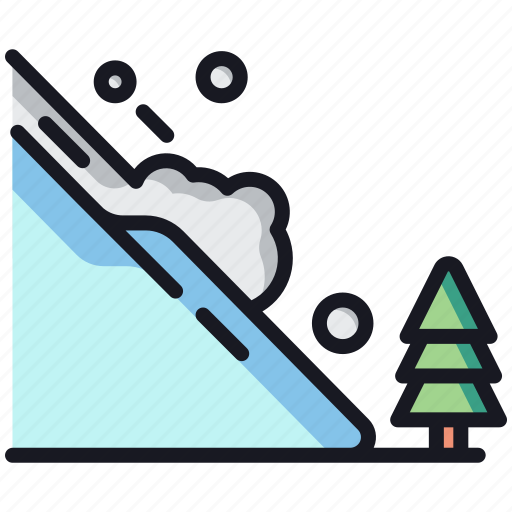 Avalanche, danger, disaster, warning icon - Download on Iconfinder