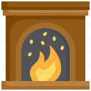fireplace, home, house, interior, room, living, fire