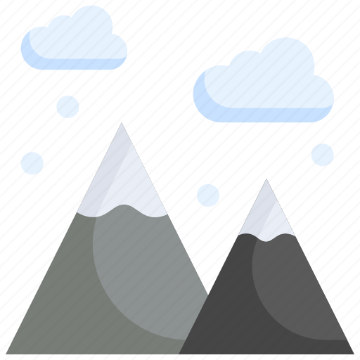 Snow, mountain, landscape, winter, peak, high, cold icon - Download on Iconfinder