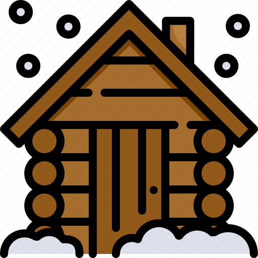 Wooden, hut, house, building, wood, cabin, cottage icon - Download on Iconfinder