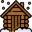 wooden, hut, house, building, wood, cabin, cottage 