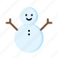 snowman, winter, decoration 