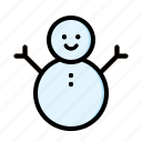 snowman, winter, decoration