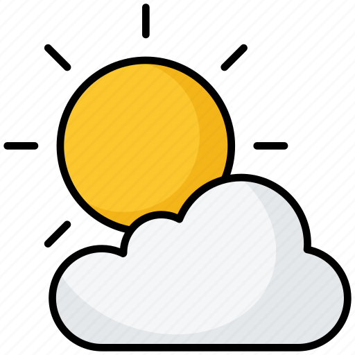 Winter, weather, cloud, sun, cold icon - Download on Iconfinder