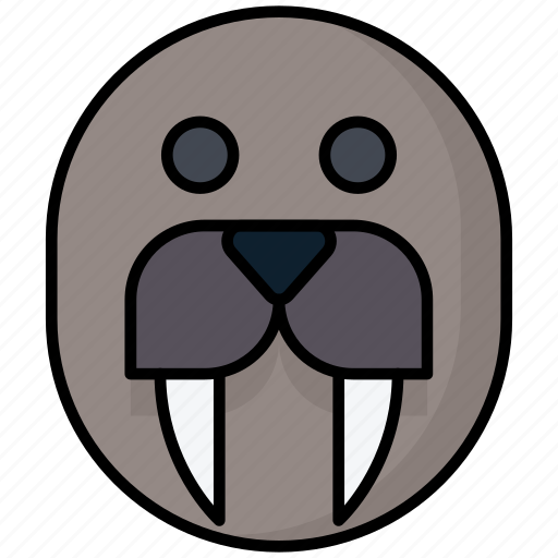 Winter, walrus, animal, wildlife, cold icon - Download on Iconfinder