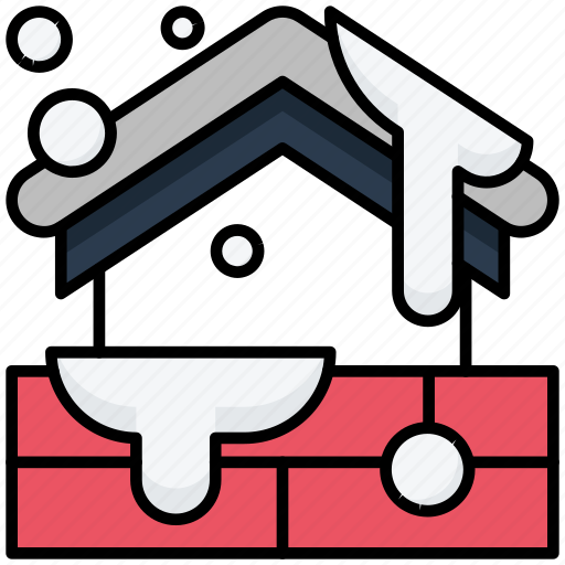 Winter, chimney, fireplace, house, snow icon - Download on Iconfinder