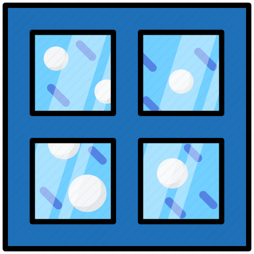 Winter, window, outside, cold, snow icon - Download on Iconfinder