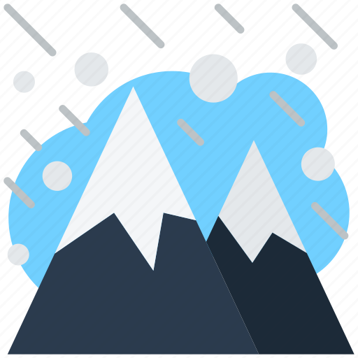 Winter, mountain, rain, snow, cold icon - Download on Iconfinder