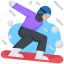 winter, snowboarder, sports, cold 