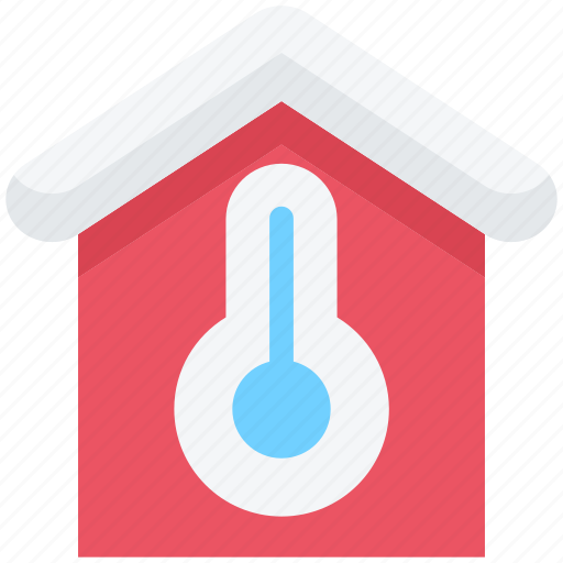 Winter, house, cold, thermometer, temperature icon - Download on Iconfinder