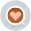 winter, coffee, drink, hot, heart 