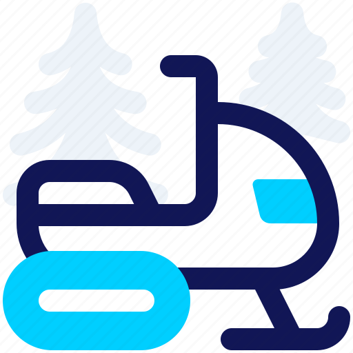Snowmobile, winter, christmas, transport, vehicle, snow icon - Download on Iconfinder