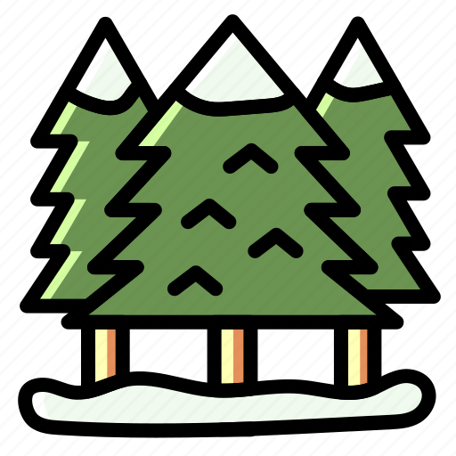 Forest, jungle, tree, winter, nature, garden, park icon - Download on Iconfinder