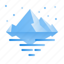 iceberg, mountain, snow, landscape