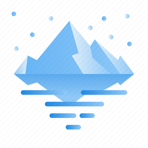 Iceberg, mountain, snow, landscape icon - Download on Iconfinder