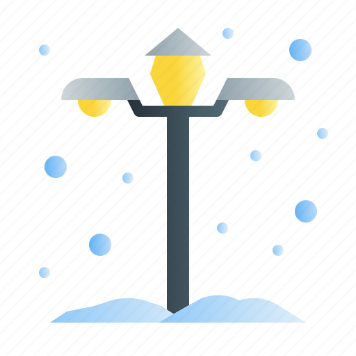 Snow, street light, weather, light icon - Download on Iconfinder