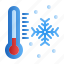 thermometer, winter, temperature, snow 