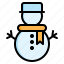 snowman, winter, snow, decoration, character