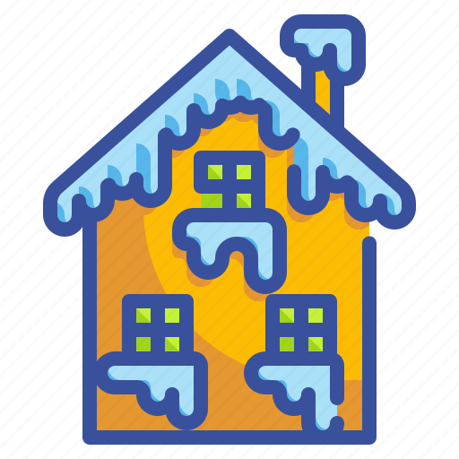 Building, house, property, snow, winter icon - Download on Iconfinder