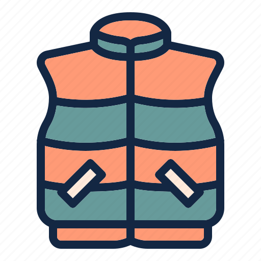 Winter, clothing, accessories, vest icon - Download on Iconfinder