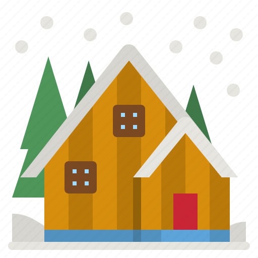 Cabin, snow, winter, house, building icon - Download on Iconfinder