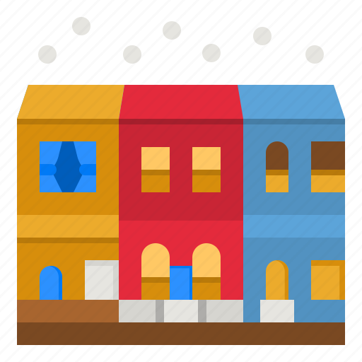 City, shop, snow, winter, building icon - Download on Iconfinder