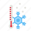 thermometer, temperature, cold, winter, snowflake 