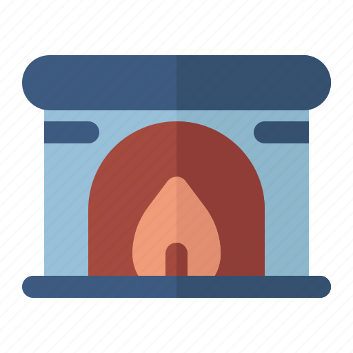 Fireplace, snow, winter, season, cold, holiday icon - Download on Iconfinder