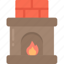 december, fireplace, holidays, log fire, winter
