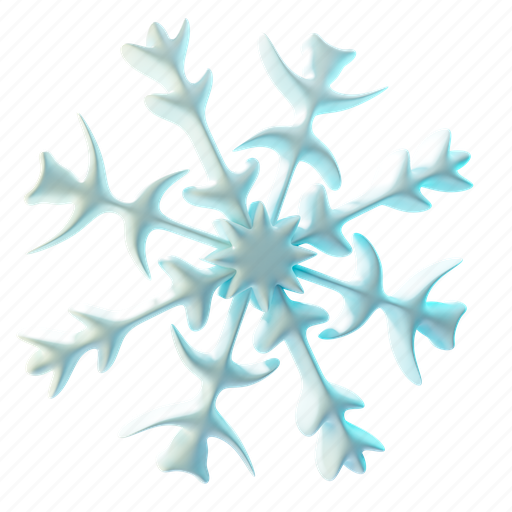 Snowflake, winter, decoration, cold, weather, holiday, ice 3D illustration - Download on Iconfinder