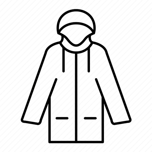 Rain coat, clothes, coat, jacket, protection icon - Download on Iconfinder