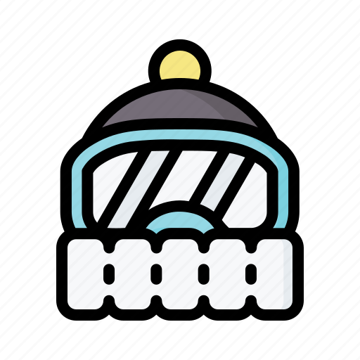 Hat, snowboarding, winter, accessories, pompom icon - Download on Iconfinder