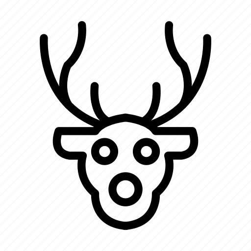Reindeer, animal, winter, wildlife, mammal icon - Download on Iconfinder