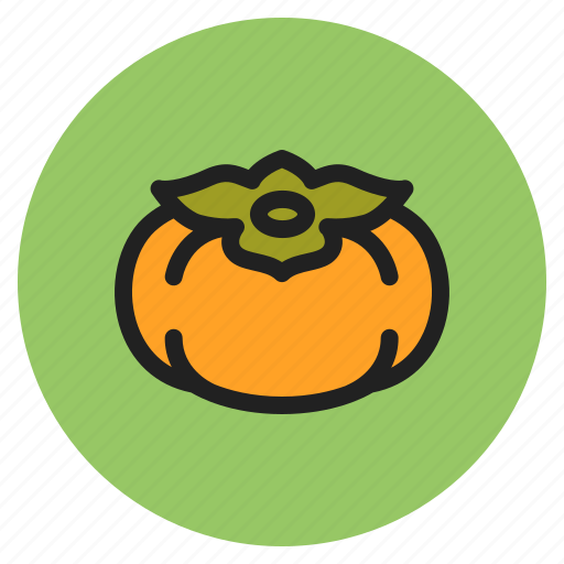 Winter, vegetables, fruits, persimmon, persimmons icon - Download on Iconfinder