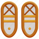 snowshoes, sports, winter, hiking, season, snow, cold, mountain, 3d 