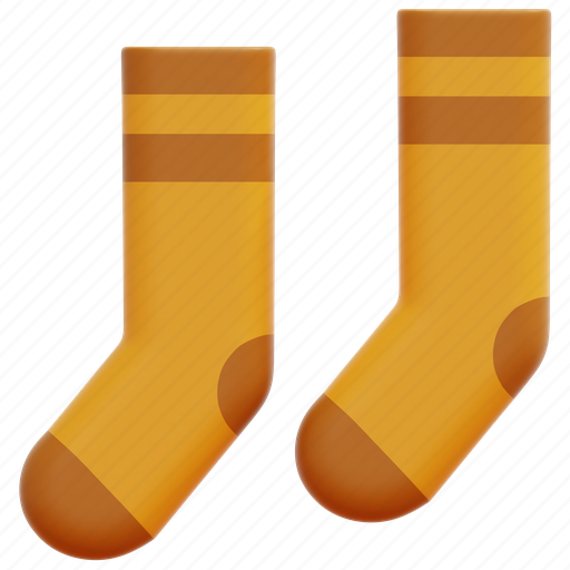 Winter, socks, clothes, clothing, feet, sock, 3d 3D illustration - Download on Iconfinder