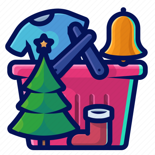 Basket, bell, christmas, shopping, tree icon - Download on Iconfinder