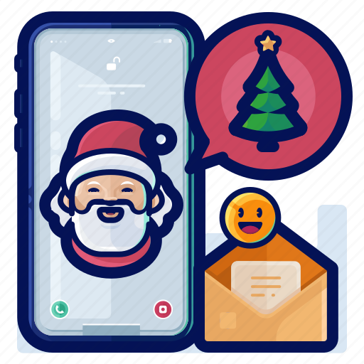 Christmas, digital, envelope, greetings, phone, smartphone icon - Download on Iconfinder